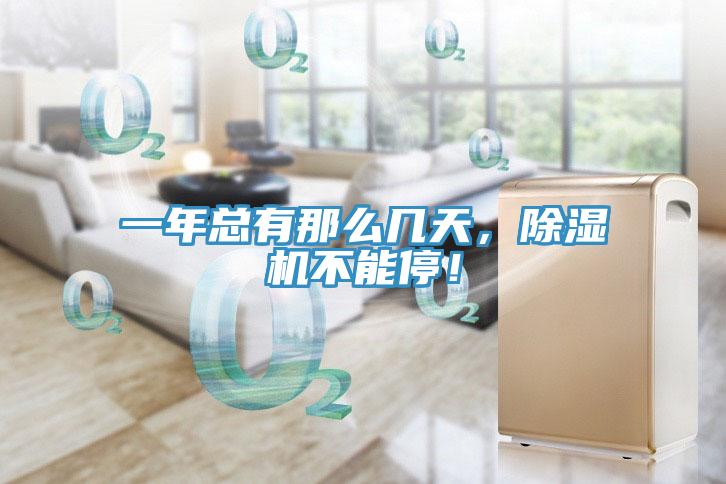 一年總有那么幾天，除濕機不能停！