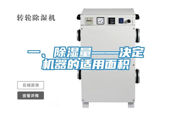 一、除濕量——決定機器的適用面積