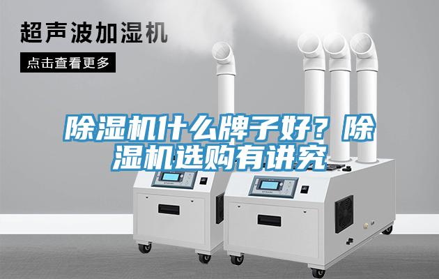 除濕機什么牌子好？除濕機選購有講究