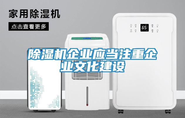 除濕機企業(yè)應(yīng)當注重企業(yè)文化建設(shè)