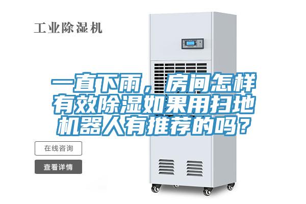 一直下雨，房間怎樣有效除濕如果用掃地機器人有推薦的嗎？