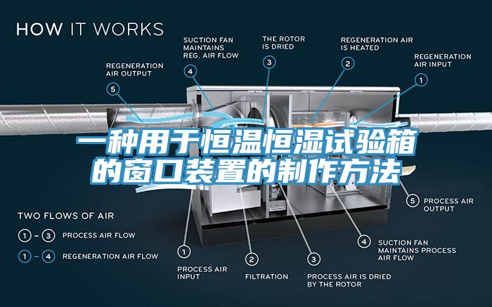 一種用于恒溫恒濕試驗(yàn)箱的窗口裝置的制作方法