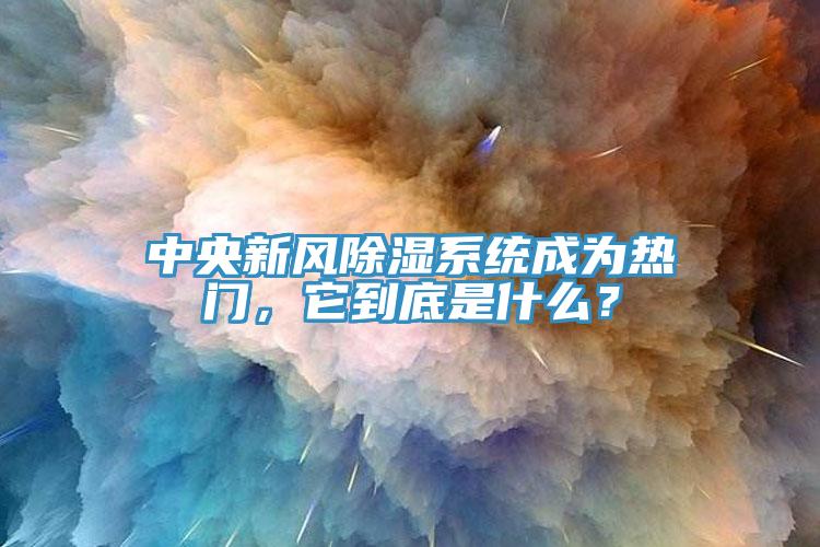 中央新風(fēng)除濕系統(tǒng)成為熱門，它到底是什么？