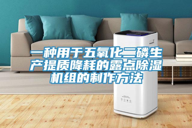 一種用于五氧化二磷生產(chǎn)提質(zhì)降耗的露點除濕機(jī)組的制作方法