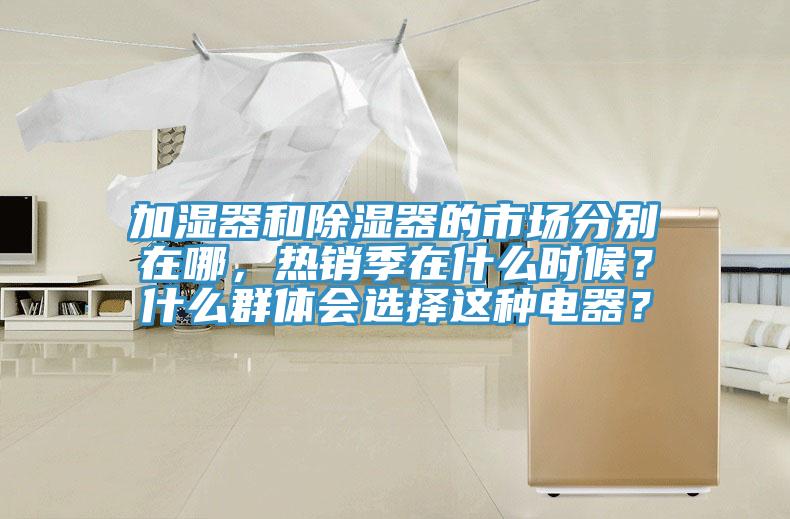 加濕器和除濕器的市場分別在哪，熱銷季在什么時候？什么群體會選擇這種電器？