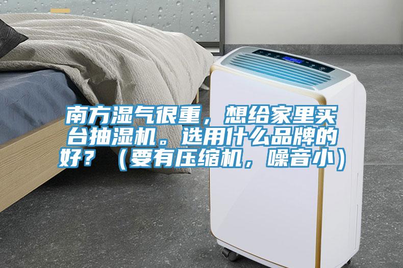 南方濕氣很重，想給家里買臺抽濕機。選用什么品牌的好？（要有壓縮機，噪音?。?/></p>
                            <p style=