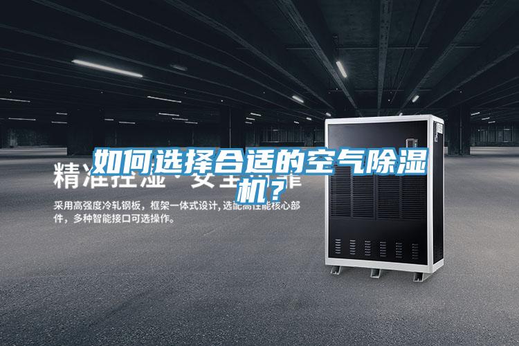 如何選擇合適的空氣除濕機？