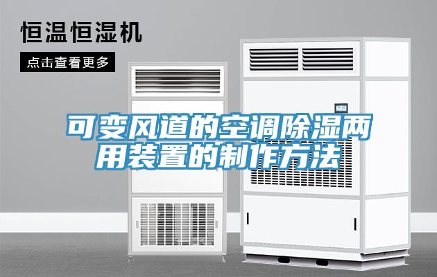 可變風(fēng)道的空調(diào)除濕兩用裝置的制作方法