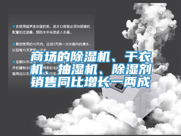 商場的除濕機(jī)、干衣機(jī)、抽濕機(jī)、除濕劑銷售同比增長一兩成