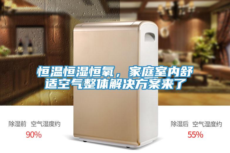 恒溫恒濕恒氧，家庭室內(nèi)舒適空氣整體解決方案來(lái)了