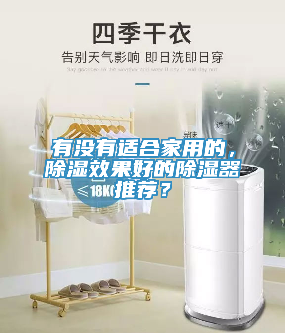 有沒有適合家用的，除濕效果好的除濕器推薦？