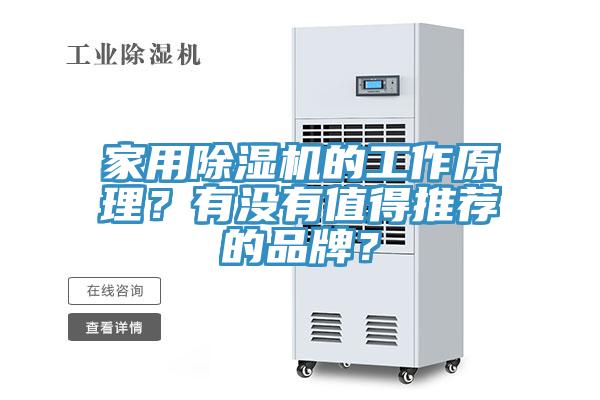 家用除濕機的工作原理？有沒有值得推薦的品牌？