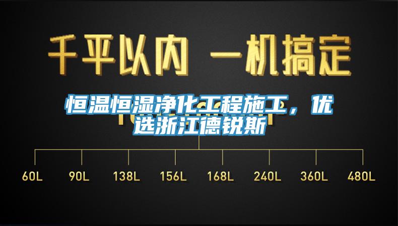 恒溫恒濕凈化工程施工，優(yōu)選浙江德銳斯