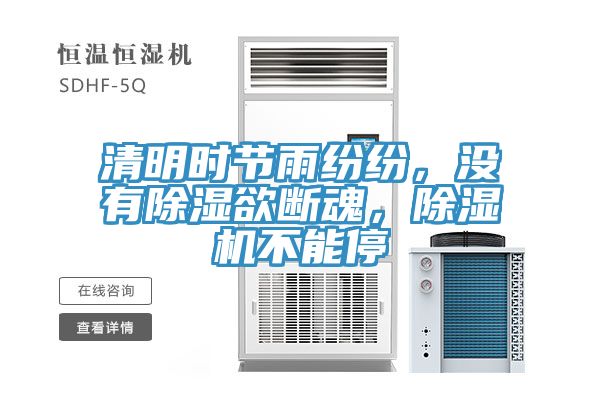 清明時(shí)節(jié)雨紛紛，沒(méi)有除濕欲斷魂，除濕機(jī)不能停