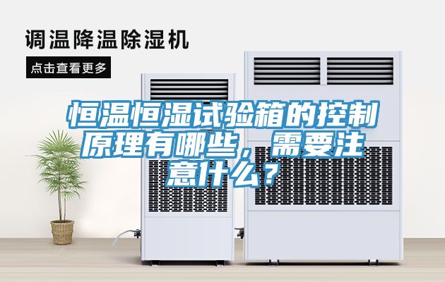 恒溫恒濕試驗箱的控制原理有哪些，需要注意什么？
