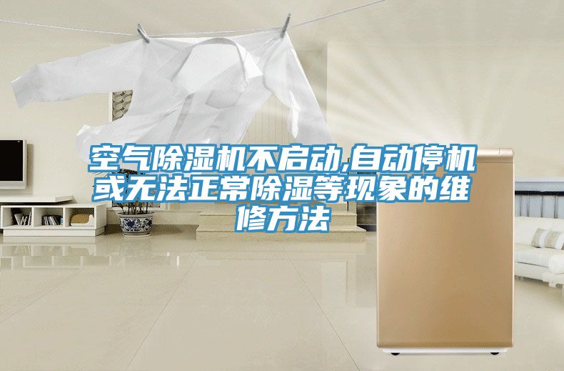 空氣除濕機(jī)不啟動,自動停機(jī)或無法正常除濕等現(xiàn)象的維修方法