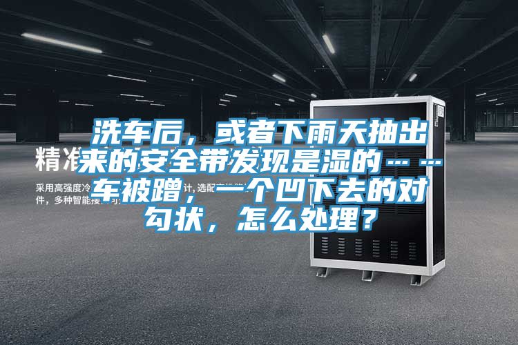 洗車后，或者下雨天抽出來的安全帶發(fā)現(xiàn)是濕的……車被蹭，一個凹下去的對勾狀，怎么處理？