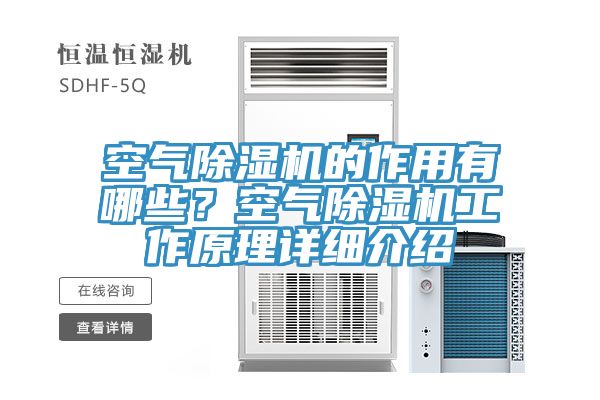 空氣除濕機的作用有哪些？空氣除濕機工作原理詳細介紹