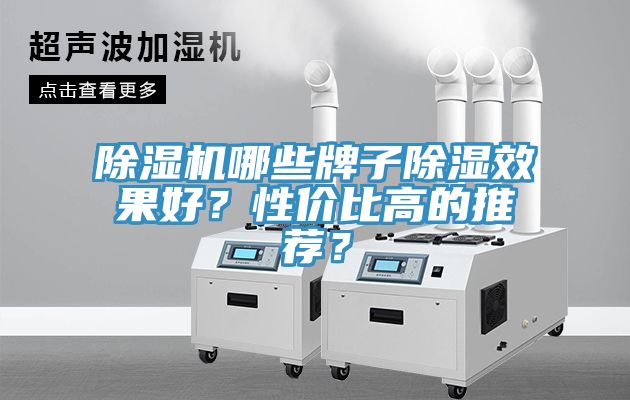 除濕機哪些牌子除濕效果好？性價比高的推薦？