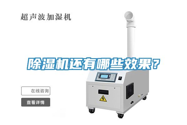 除濕機(jī)還有哪些效果？